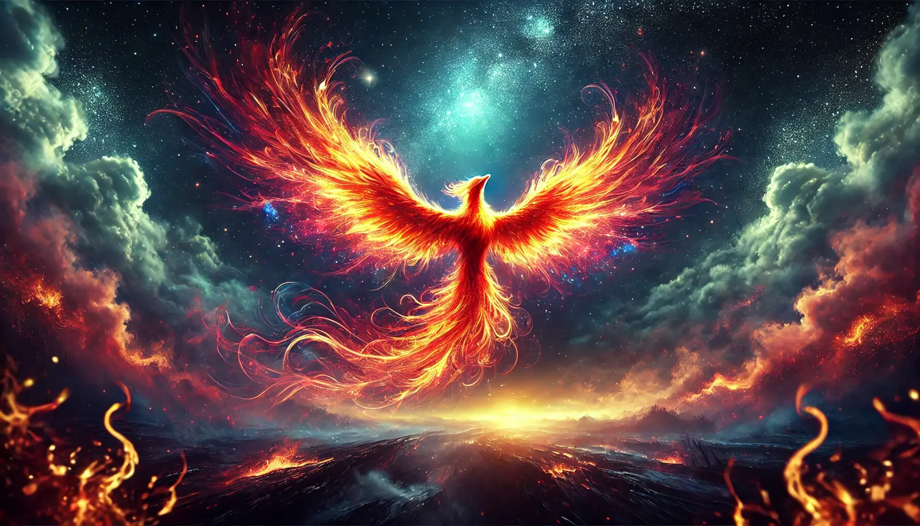 Phoenix rising from the ashes